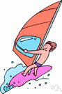 wake board - a buoyant board (resembling a surfboard) that is used to ride over water while being pulled behind a motorboat