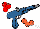 paintball gun - an air gun used in the game of paintball