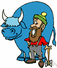 Bunyan - a legendary giant lumberjack of the north woods of the United States and Canada