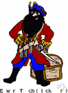 Blackbeard - an English pirate who operated in the Caribbean and off the Atlantic coast of North America (died in 1718)
