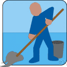 mopping - cleaning with a mop