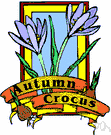 Colchicum autumnale - bulbous autumn-flowering herb with white, purple or lavender-and-white flowers