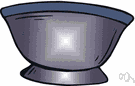 basin - a bowl-shaped vessel