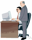business people - people who transact business (especially business executives)