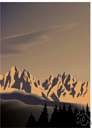 Alps - a large mountain system in south-central Europe