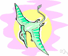 flying reptile - an extinct reptile of the Jurassic and Cretaceous having a bird-like beak and membranous wings supported by the very long fourth digit of each forelimb