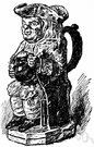 toby fillpot jug - a drinking mug in the shape of a stout man wearing a three-cornered hat