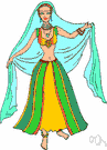 exotic dancer - a woman who performs a solo belly dance