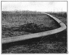 trans-Alaska pipeline - an oil pipeline that runs 800 miles from wells at Prudhoe Bay to the port of Valdez