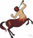 mythical being - an imaginary being of myth or fable