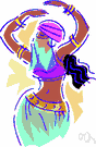 belly dance - a Middle Eastern dance in which the dancer makes sensuous movements of the hips and abdomen