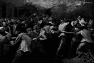 riot control - the measures taken to control a riot