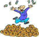 profits - the excess of revenues over outlays in a given period of time (including depreciation and other non-cash expenses)
