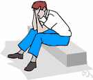 unhopeful - showing utter resignation or hopelessness