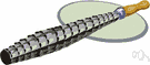 round file - a file with a circular cross section