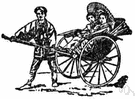 ricksha - a small two-wheeled cart for one passenger