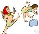marching orders - (informal) a notice of dismissal or discharge
