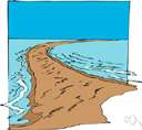 sand bar - a bar of sand