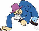 private eye - someone who can be employed as a detective to collect information