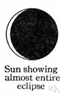 partial eclipse - an eclipse in which the eclipsed body is only partially obscured