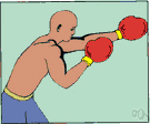 boxer - someone who fights with his fists for sport