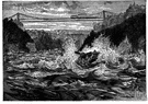 passionately - in a stormy or violent manner