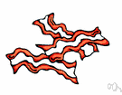 bacon strip - a slice of bacon