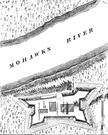 Mohawk River - a river of central New York that flows southeastward to the Hudson River