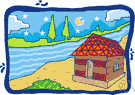 beach house - a house built on or near a beach