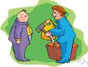 commercial traveller - a salesman who travels to call on customers