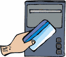 cash card - a credit card that entitles the holder to receive cash