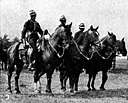 Ahorseback - on the back of a horse