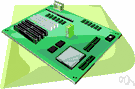 computer circuit - a circuit that is part of a computer