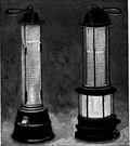 Davy lamp - an oil lamp that will not ignite flammable gases (methane)
