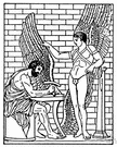 Daedalus - (Greek mythology) an Athenian inventor who built the labyrinth of Minos