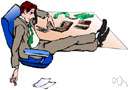 malinger - avoid responsibilities and duties, e.g., by pretending to be ill