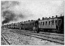 marshalling yard - a railway yard in which trains are assembled and goods are loaded