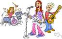 rock band - a band of musicians who play rock'n'roll music