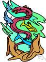 sea serpent - huge creature of the sea resembling a snake or dragon