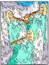 angelic - of or relating to angels