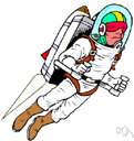 spacesuit - a pressure suit worn by astronauts while in outer space