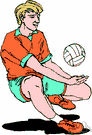 volleyball player - someone who plays the game of volleyball