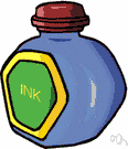 Printer's ink - a semisolid quick drying ink made especially for use in printing