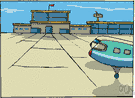 aerodrome - an airfield equipped with control tower and hangars as well as accommodations for passengers and cargo