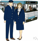 bus service - a public utility providing local transportation