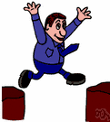 saltation - a light, self-propelled movement upwards or forwards