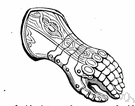metal glove - a glove of armored leather