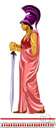 Pallas Athena - (Greek mythology) goddess of wisdom and useful arts and prudent warfare