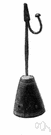 rush candle - a tallow candle with a rush stem as the wick