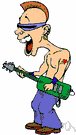 punk rock - rock music with deliberately offensive lyrics expressing anger and social alienation